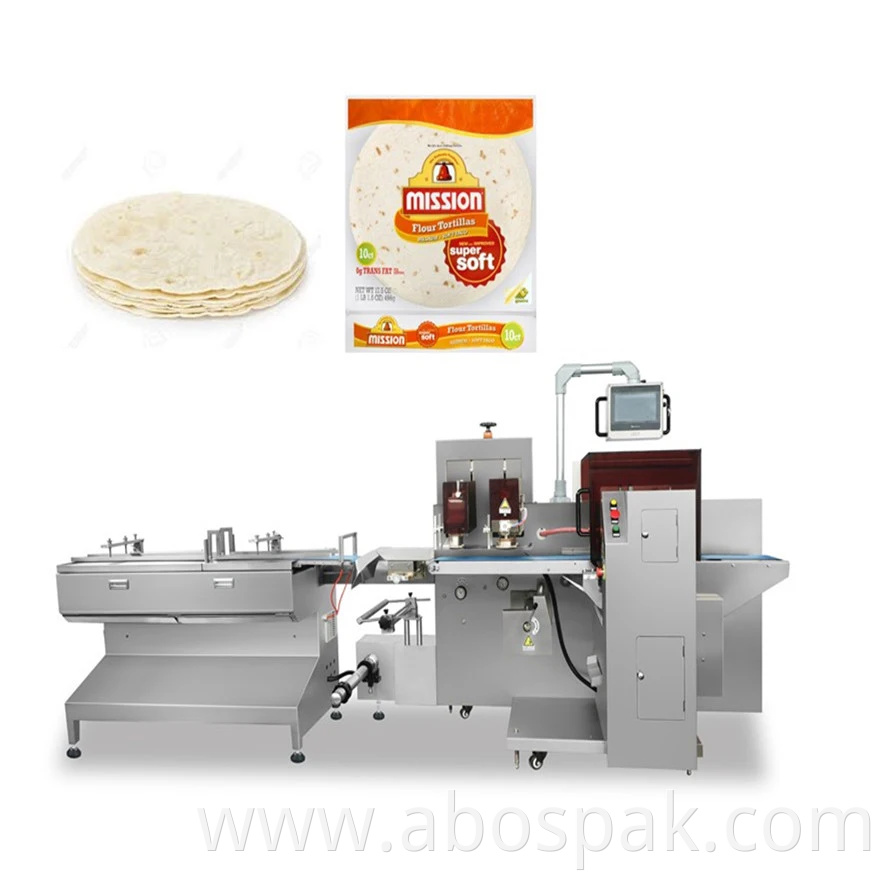 Qingdao Semi-Automatic Horizontal Packaging Machinery for Pita/Tortilla/Tacos